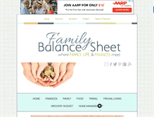 Tablet Screenshot of familybalancesheet.org